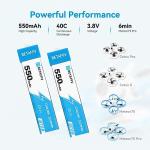 BETAFPV 4 Pack 550mAh 1S Lipo Battery