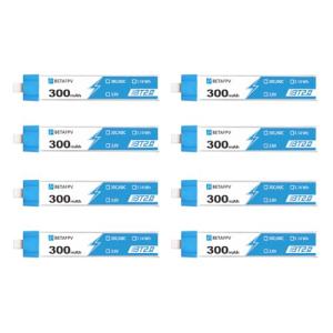 BETAFPV 8-Pack 1S 300mAh Lipo Drone Batteries