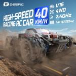 DEERC High-Speed 1:16 RC Off-Road Monster Truck