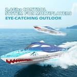 DEERC High Speed Remote Control Boat with Lights