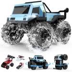 DEERC Amphibious RC Monster Truck with 360° Spin