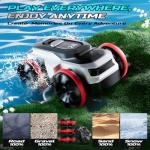 DEERC Amphibious RC Car for Kids - 360° Spins