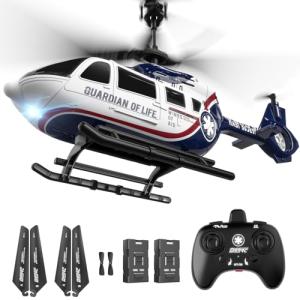DEERC RC Helicopter with Altitude Hold & LED Light