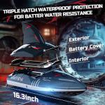DEERC 30+MPH Fast Brushless Remote Control Boat