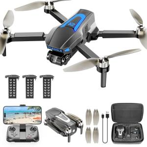 4K Camera Drone with 3 Batteries and FPV