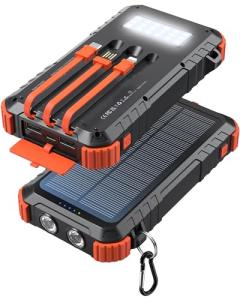 Uukto 45800mAh Solar Power Bank with Cables