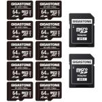 64GB Micro SD Card 10-Pack for Drones