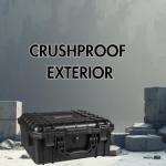 Black Waterproof Hard Case with Custom Foam