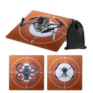 Portable Eco-Friendly Drone Landing Pad - Brown