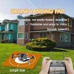 Portable Eco-Friendly Drone Landing Pad - Brown