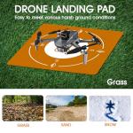 Portable Eco-Friendly Drone Landing Pad - Brown