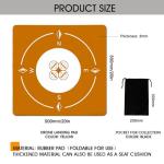 Portable Eco-Friendly Drone Landing Pad - Brown
