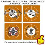 Portable Eco-Friendly Drone Landing Pad - Brown