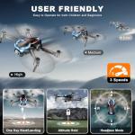 HD 2K Camera Drone for Beginners with 2 Batteries