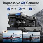 Naseto 4K GPS Drone with LCD Screen Controller