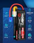 HOOVO 6200mAh 6S LiPo Battery with EC5 Plug