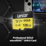 Lexar 128GB Professional Gold Micro SD Card