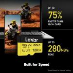 Lexar 128GB Professional Gold Micro SD Card