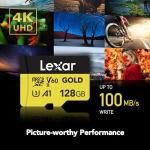 Lexar 128GB Professional Gold Micro SD Card