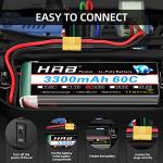 HRB 4S 3300mAh 60C Lipo Battery Pack