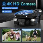 TTROARDS 4K Camera Foldable Drone for Beginners