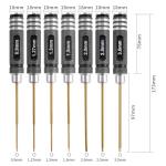 Professional 7PCS RC Titanium Hex Screwdriver Set