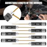 Professional 7PCS RC Titanium Hex Screwdriver Set