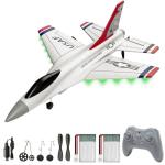 DEERC F16 Thunderbirds RC Plane with 2 Batteries