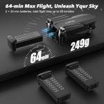 GPS Drone with 2K Camera and Auto Follow