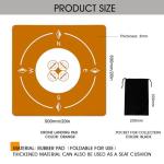 Portable Eco-Friendly Drone Landing Pad - Brown