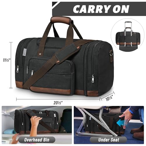 Aviation Canvas Crossbody Bag - Large Capacity Tote