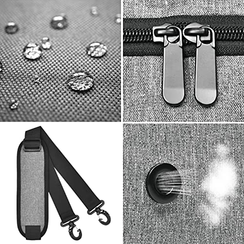 Aviation Duffle Bag with Shoe Compartment - Grey