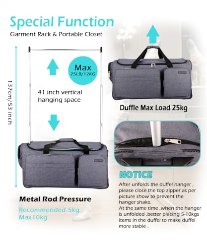 Aviation Dance Bag, Collapsible Travel Rack, Rolling Suitcase