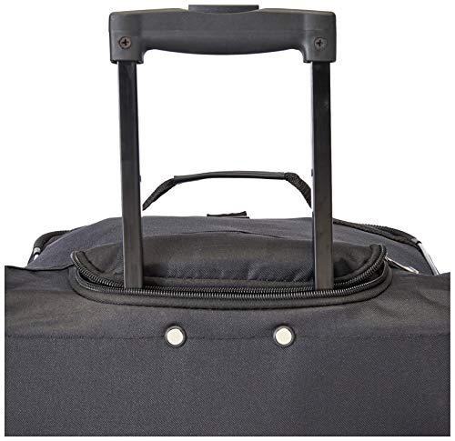 Black Rockland Rolling Duffel Bag - 22 inches