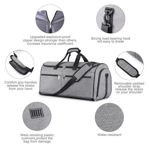 Aviation Travel Bag with Convertible Suit Compartment