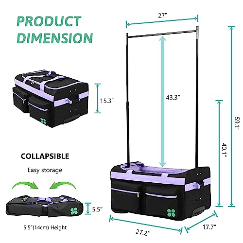 27" Dance Bag With Garment Rack, Travel-Friendly