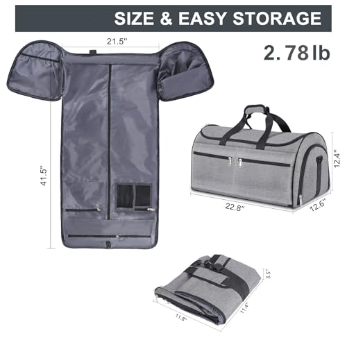 Aviation Travel Bag with Convertible Suit Compartment