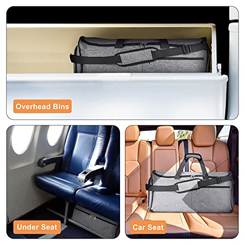 Aviation Travel Bag with Convertible Suit Compartment