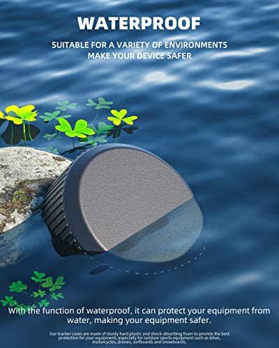 Waterproof Air Tags with Adhesive Sticker - Black