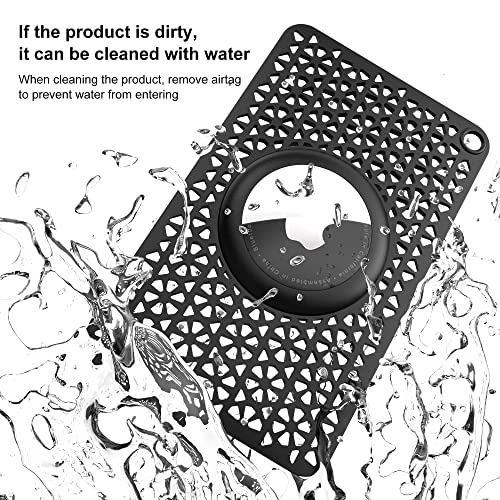 Aviation Airtag Holder: Slim Wallet Case, Black