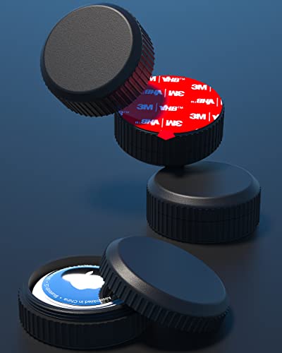 Waterproof Air Tags with Adhesive Sticker - Black