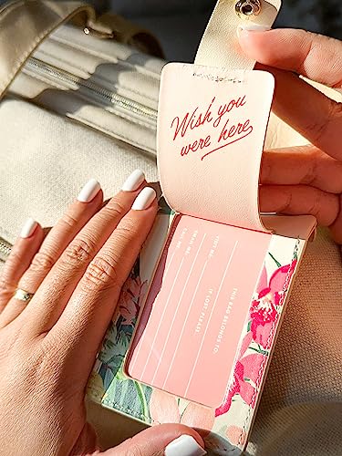 Ban.do Women's Floral Leatherette Aviation Luggage Tag