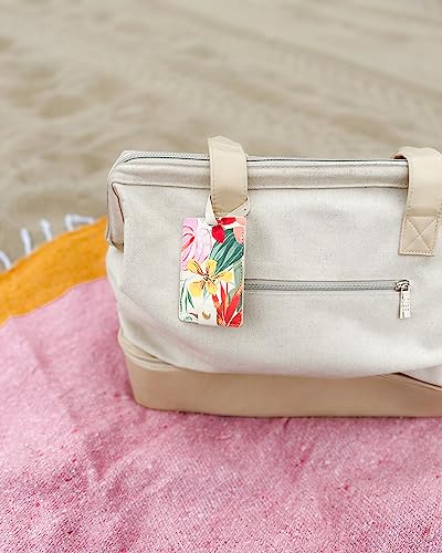 Ban.do Women's Floral Leatherette Aviation Luggage Tag