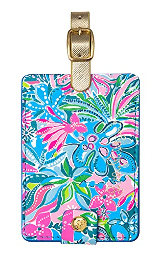 Lilly Pulitzer Leather Luggage Tag, Colorful Identifiersuitcase-Identifier