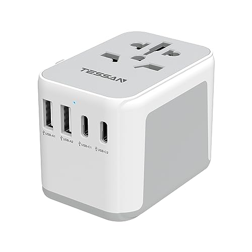 TESSAN Universal Travel Adapter with USB Charger