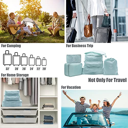 Packing Cubes for Aviation Travel - 7 Piece Set