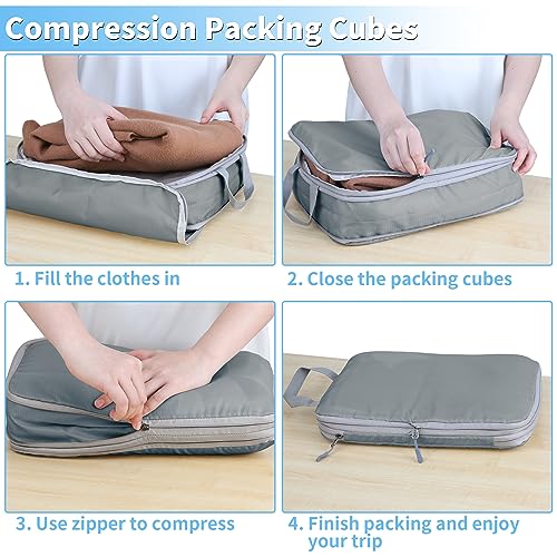 Aviation Packing Cubes Set by GEEDIAR, 6 PCS