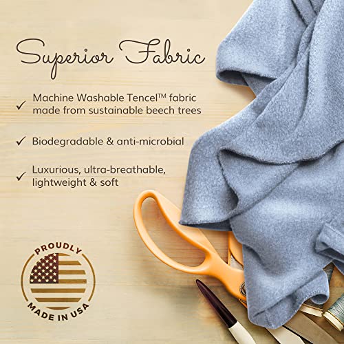 Serenity Blue Aviation Wrap: Multifunctional Shawl Scarf