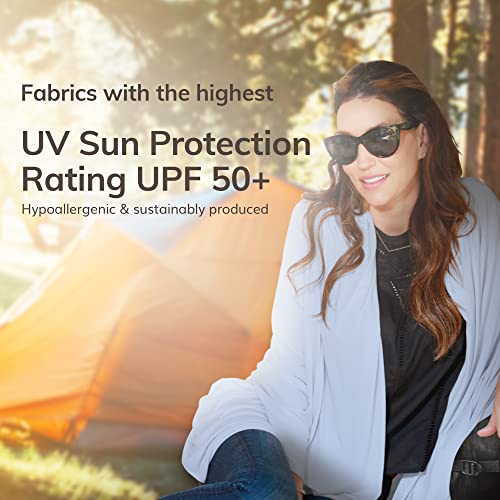 Serenity Blue Aviation Wrap: Multifunctional Shawl Scarf