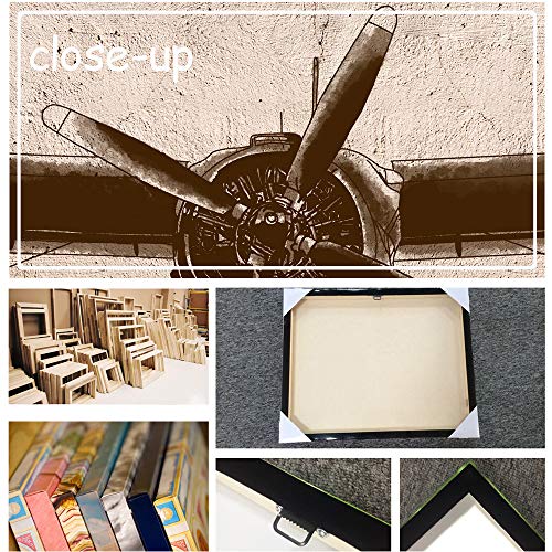 Vintage Airplane Canvas Wall Art - 12"x16"x3pcs